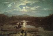 Washington Allston Moonlit Landscape oil painting